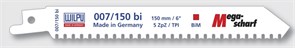 Полотно для сабельной пилы Wilpu 007/150 bi универсальное 1861500005
