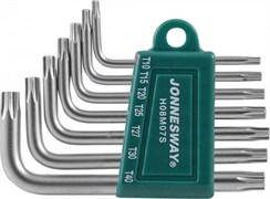 Набор угловых ключей Torx (звездочка) Jonnesway 7 предметов H08M07S