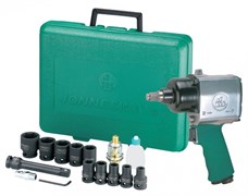 Ударный пневмогайковерт Jonnesway 1/2"DR 610 Нм с аксессуарами 17 предметов JAI-0501K