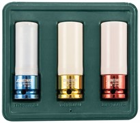 Набор глубоких ударных головок Jonnesway 1/2"DR, 17, 19, 21 мм 3 предмета S03AD4303S