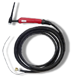 Горелка Aurora TIG 17F 140A (35%) M12x1, 4m гибкая-с упр. разъемами 2-3-5 рin