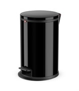 Мусорный контейнер Hailo Pure M 12л., сталь, черный, арт. 0517-060, шт