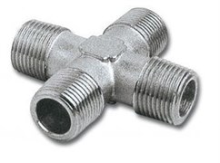 Переходник 1262/2 крест MMMM 1/4"