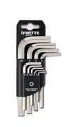Набор угловых шестигранных ключей Witte 7 шт 45020