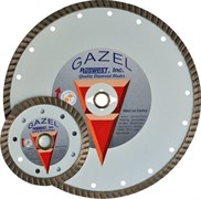 73098 Отрезной алмазный круг  (GAZEL Turbo 125x2,2x10x22,2    строит. материалы 1)  сухая  Profi