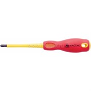 Диэлектрическая крестовая отвертка MACTAK Phillips 1х80 мм 041-01080E