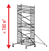 Алюминиевая вышка-тура Krause ProTec XS 7,8м 920058