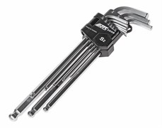 Набор удлиненных шестигранных ключей с шаром 1/16"-3/8" 9 предметов JTC-3506