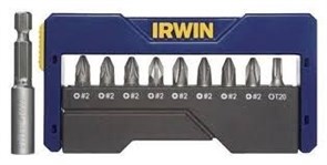 Набор бит Irwin PH/PZ/Torx 1/4", 25мм, 10 предметов 1868198