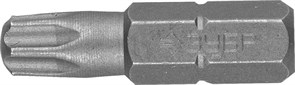 Кованые биты-звездочки Зубр Мастер C1/4, T30x25мм, 2шт 26005-30-25-2
