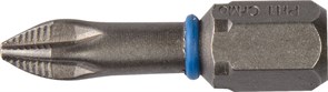 Торсионные крестовые биты Зубр Эксперт C1/4, PH1x25мм, 2шт 26011-1-25-2