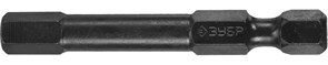 Ударные шестигранные биты Зубр Профи Е1/4 HEX6x50мм, 2шт 26027-6-50-S2