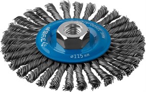 Дисковая щетка для УШМ Зубр Профессионал М14 x 115мм 35192-115_z02