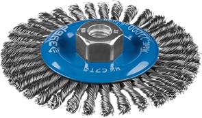 Дисковая щетка для УШМ Зубр Профессионал М14 x 125мм 35192-125_z02