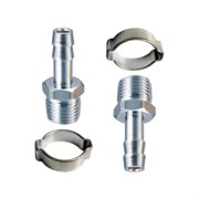 Переходник Fubag 1/4"M на елочку 8мм с обжимным кольцом 8x13мм в блистере, 2 шт