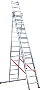 Алюминиевая трехсекционная лестница Новая Высота NV 523 3х14 5230314