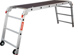 Алюминиевые рабочие подмости Новая Высота NV3340 3x6x3 ступени 3340363