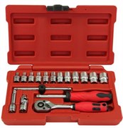Набор головок PERFECT TOOLS 1/4"DR 17 предметов PT-S217E-BS1