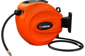 Катушка GROZ воздух/вода со шлангом из вулканизированной резины 15м GR47940