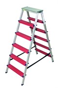 Двухсторонняя алюминиевая стремянка Sarayli Color 2x5 ступеней 3305