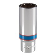 Головка торцевая глубокая двенадцатигранная 3/8", 17 мм KING TONY 323017M Tony