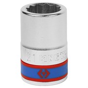 Головка торцевая стандартная двенадцатигранная 3/4", 21 мм KING TONY 633021M TONY