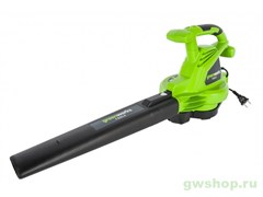 Воздуходув-пылесос садовый электрический GREENWORKS GBV2800 Greenworks 2402707