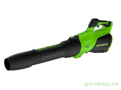 Воздуходувка аккумуляторная GREENWORKS 40V GD40BG3, без АКБ и ЗУ Greenworks 2408207 Воздуходувка аккумуляторная GREENWORKS 40V GD40BG3, без АКБ и ЗУ Greenworks 2408207