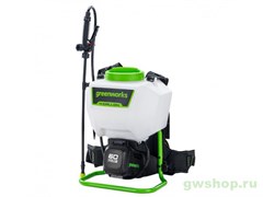 Садовый опрыскиватель аккумуляторный GREENWORKS GW-BPS60, 60V без АКБ и ЗУ Greenworks 5300107 Садовый опрыскиватель аккумуляторный GREENWORKS GW-BPS60, 60V без АКБ и ЗУ Greenworks 5300107