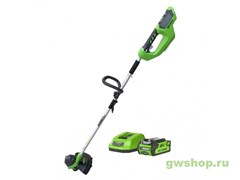 Триммер аккумуляторный G-MAX 40V GREENWORKS G40LT30 c АКБ 4АЧ и ЗУ Greenworks 2101507UB