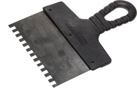 Зубчатый шпатель Stayer "MASTER" стальной 150мм 6х6 1007-15