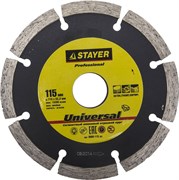 Отрезной диск Stayer "MASTER" алмазный, сегментный 115мм 3660-115_z01