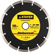 Отрезной диск Stayer "MASTER" алмазный, сегментный 180мм 3660-180_z01