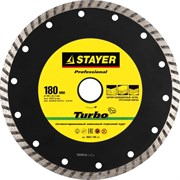 Отрезной диск Stayer "PROFESSIONAL" алмазный, сегментный 180мм 3662-180_z01