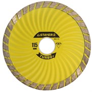 Отрезной диск Stayer "TURBO+" алмазный, сегментный 110мм 3663-110