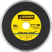 Отрезной диск Stayer "PROFESSIONAL" алмазный, сплошной 180мм 3665-180_z01