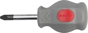 Крестовая отвертка ЗУБР Мастер-Техник короткая, PZ2 38мм 25063-38-2_z01