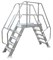 Алюминиевый переход с платформой Krause 800мм 5 ступеней 60° 827043 - фото 11541