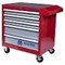 Красная инструментальная тележка MACTAK, 5 ящиков 521-05581R - фото 143642