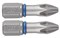 Торсионные крестовые биты Зубр Эксперт C1/4, PZ2x25мм, 2шт 26013-2-25-2 - фото 265590