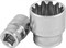 Торцевая головка Jonnesway SUPER TECH 3/8"DR 19 мм, 3/4", E24 S68H3119 - фото 301699