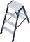 Двухсторонняя анодированная стремянка Krause SePro D 2х4 125811 - фото 318703
