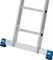 Двухсекционная раздвижная лестница с перекладинами Krause Stabilo 2х18 133359/123176 - фото 319894