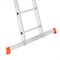 Алюминиевая двухсекционная лестница Sarayli Pro 2x10 ступеней 4210P - фото 350367