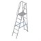 Алюминиевая лестница-платформа Мегал фиксированной высоты с шипами ЛПФВА Н=1,5-1 - фото 377204