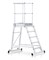 Передвижная лестница с платформой Zarges Z600 односторонняя, 7 ступеней 40067 - фото 99783